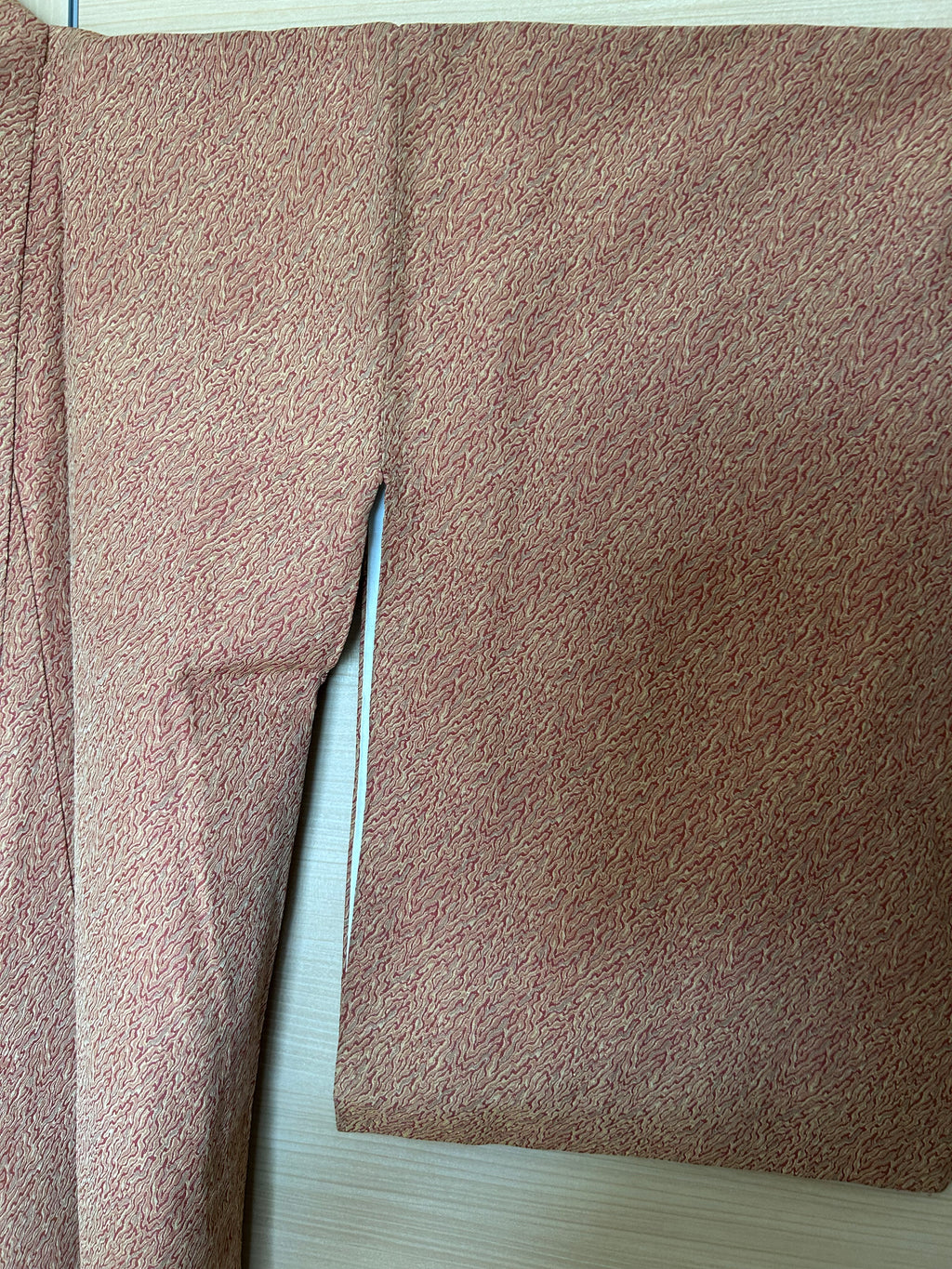 Vintage Japanese Haori in Dusty Rose with Subtle Textured Pattern