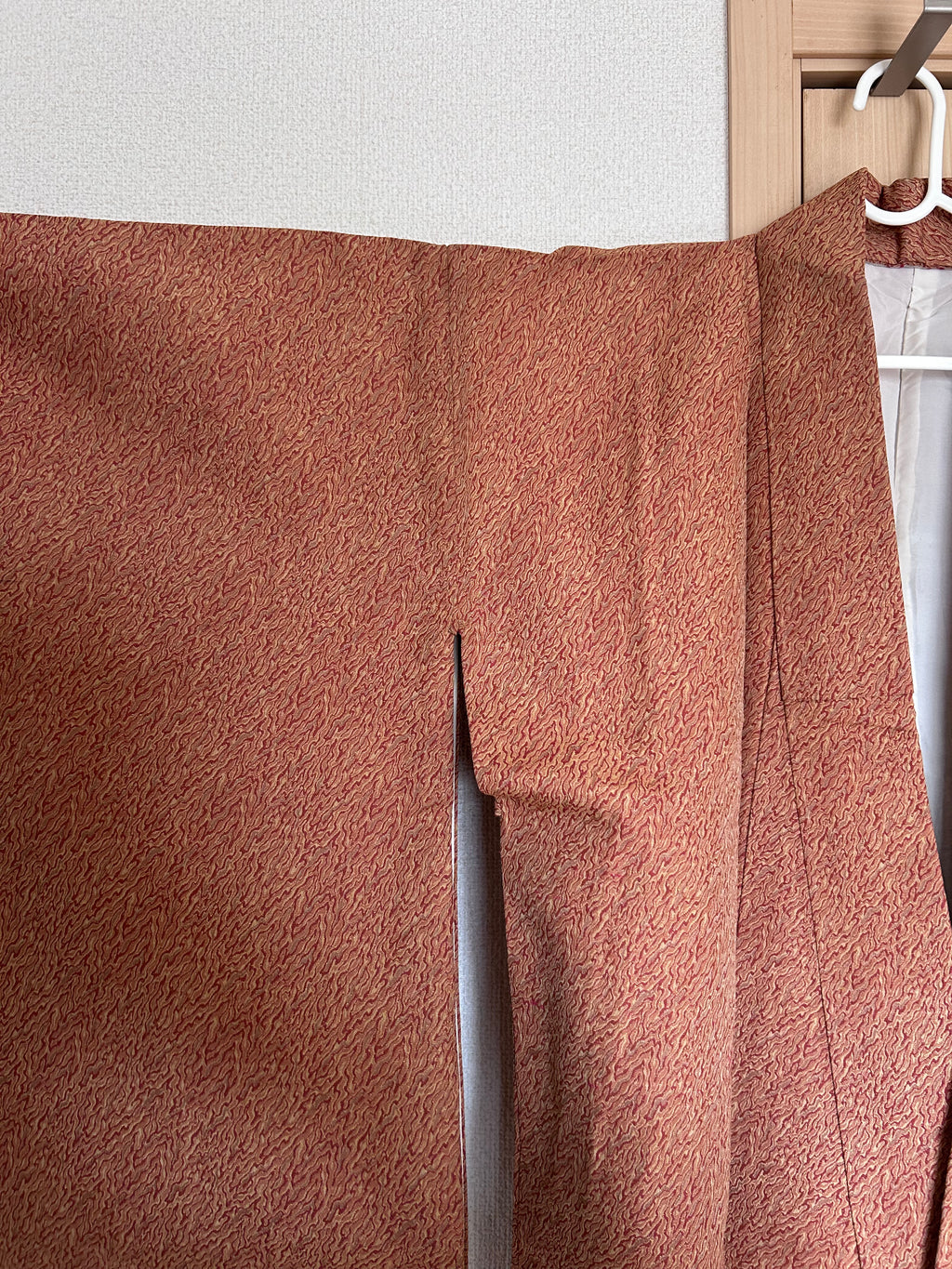 Vintage Japanese Haori in Dusty Rose with Subtle Textured Pattern