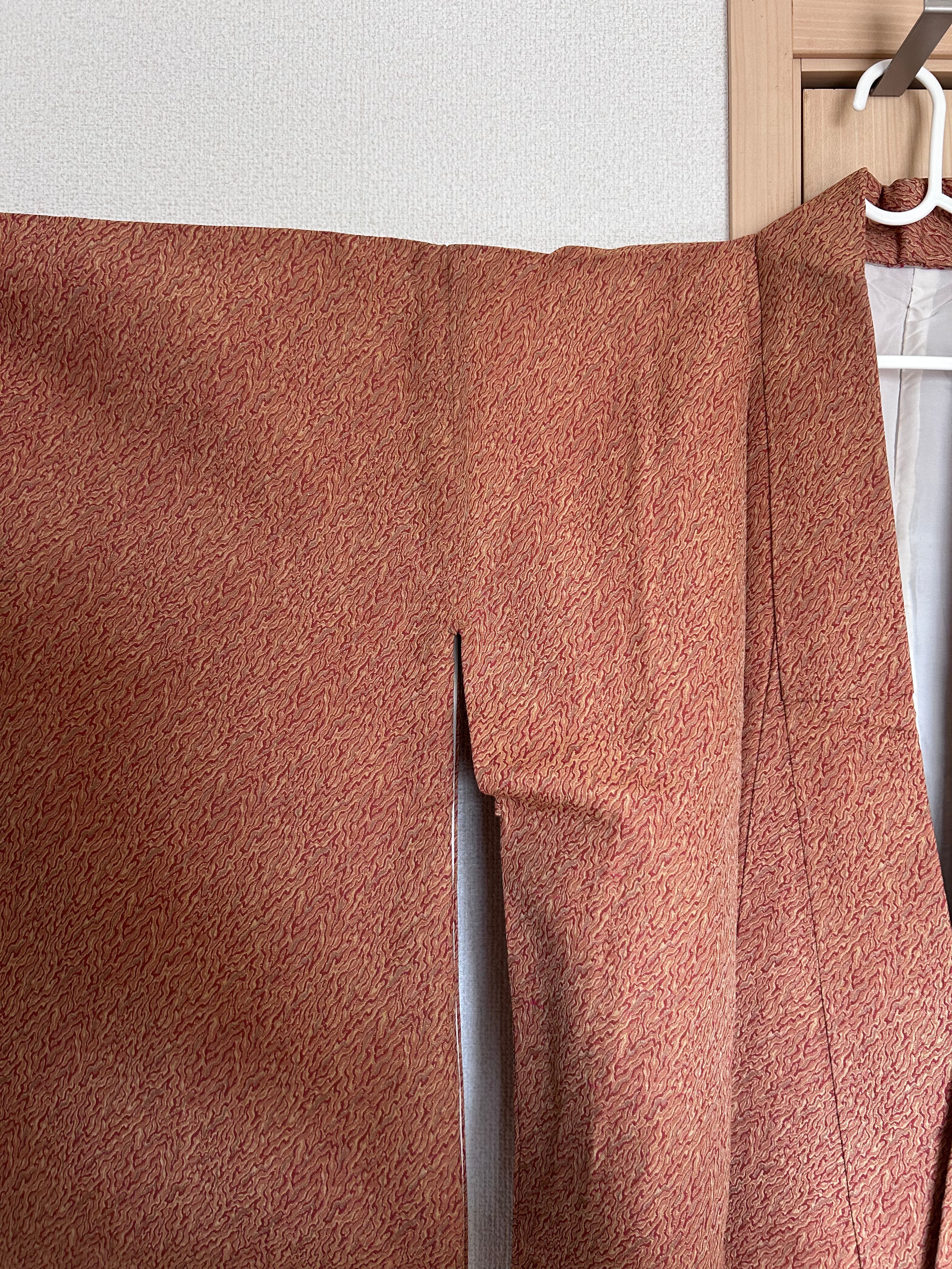 Vintage Japanese Haori in Dusty Rose with Subtle Textured Pattern