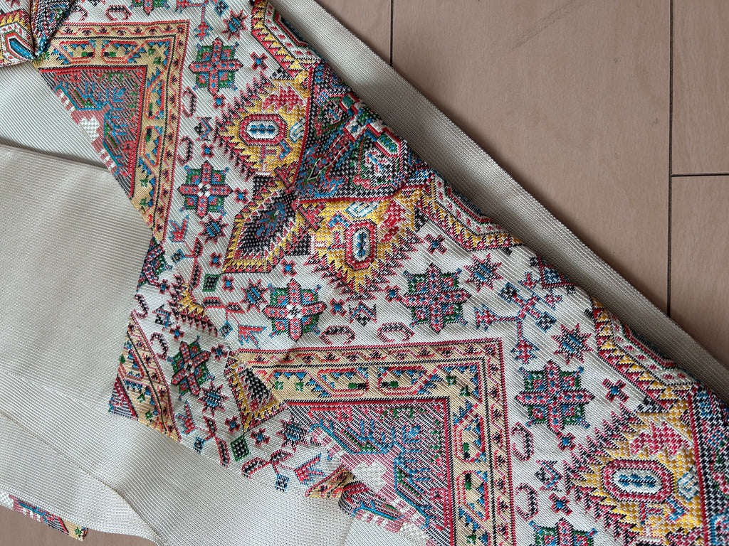 Vintage Japanese Obi Set of 3 – Geometric, Asanoha & Retro Pattern