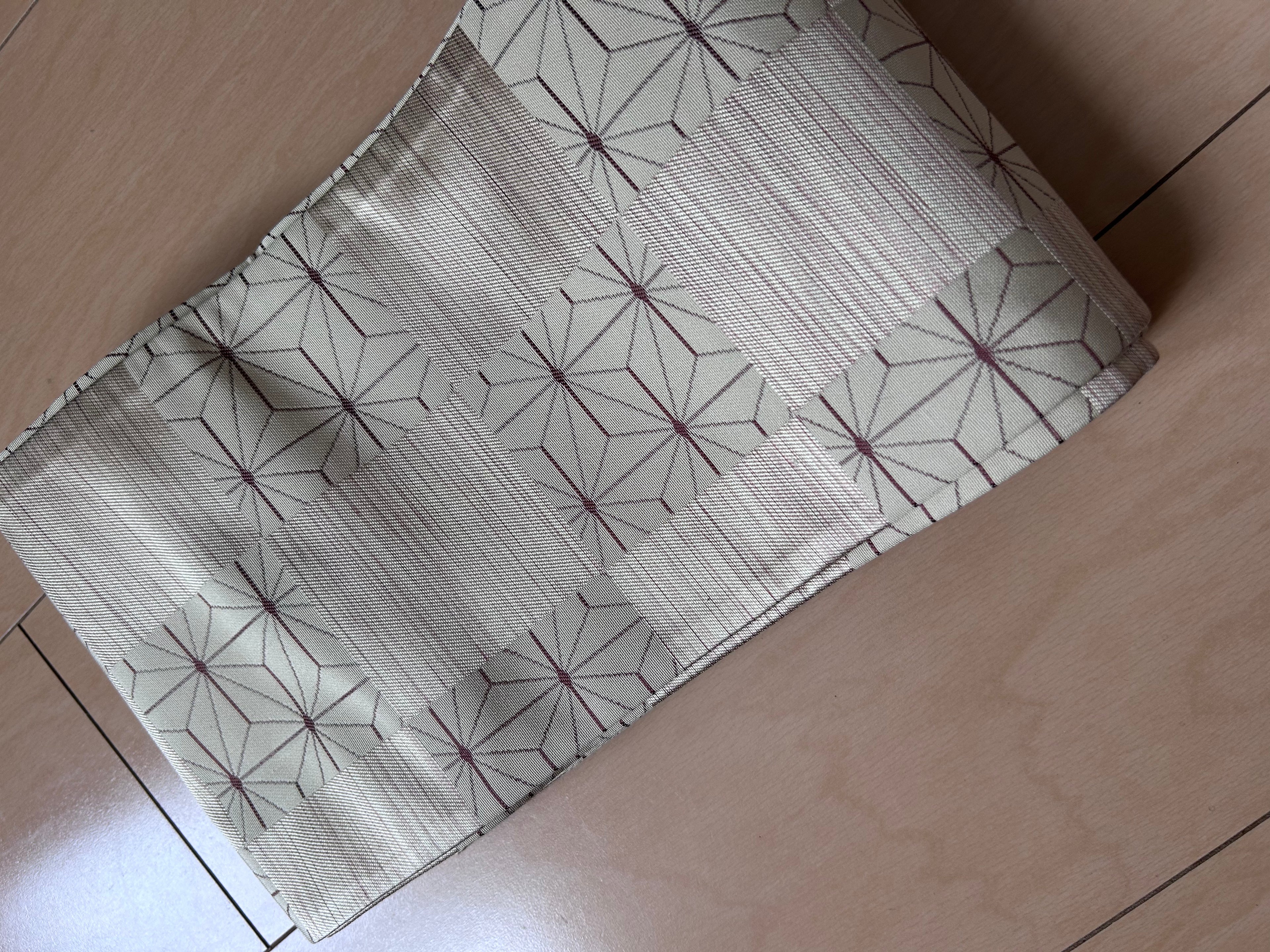 Vintage Japanese Obi Set of 3 – Geometric, Asanoha & Retro Pattern