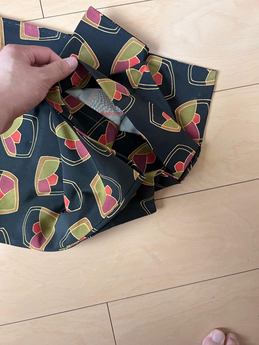 Vintage Japanese Obi Set of 3 – Geometric, Asanoha & Retro Pattern