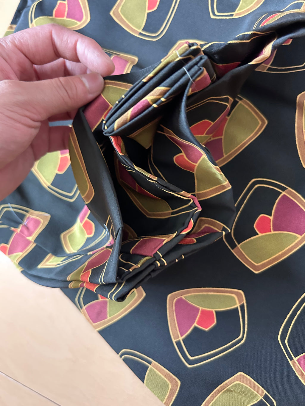 Vintage Japanese Obi Set of 3 – Geometric, Asanoha & Retro Pattern