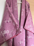 Vintage Japanese Haori Jacket – Pink Floral Pattern